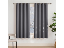 Cortinas do Quarto, Cinza, 2pcs, H 175 X W 140 Cm ZYBLSSBB
