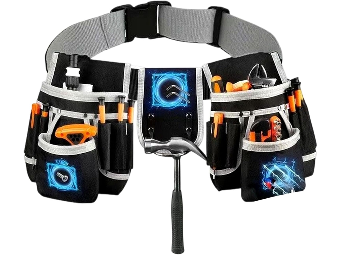 Bolsa de trabalho, bolsa para eletricista, cinto de ferramentas para eletricista, bolsa para ferramentas em tecido 600D