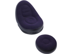 Sofá Insuflável Com Apoio Para Pés – Conforto Portátil Para Interior E Exterior