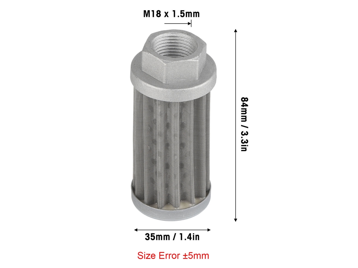 Laxiscreed Válvula De Sucção Hidráulica Com Malha De Aço Inox Para Filtragem De Óleo Do Motor