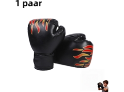 1par Luvas De Boxe Infantis, Treino De Luta, Preto