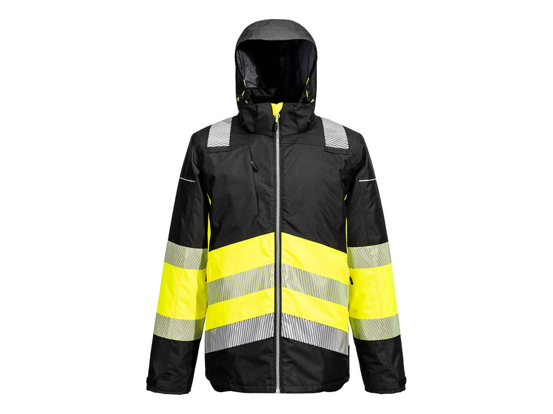 Jaqueta De Inverno Pw3 Hi-vis Classe 1 – Alta Visibilidade E Conforto Laranja E Preto / Gg