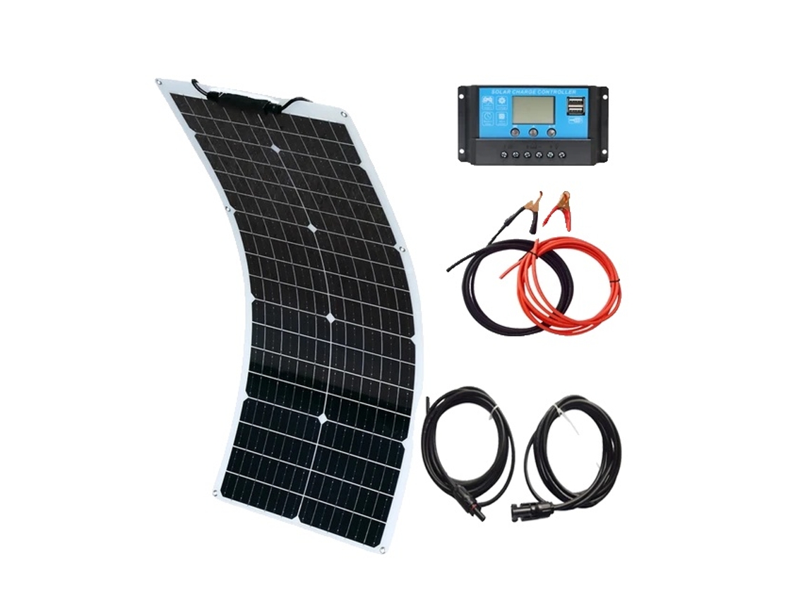 Painel Solar Flexível, 150w, Carga De 18v,12v 50w Solarkit Oem