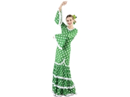Fato de Mulher EUROCARNAVALES Flamenca Verde Com Bolinhas  (M/L )