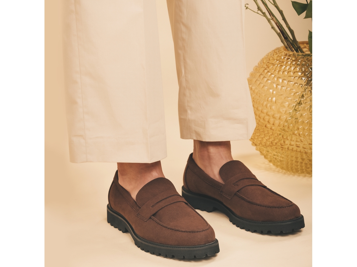 Mocassins shop homem castanho