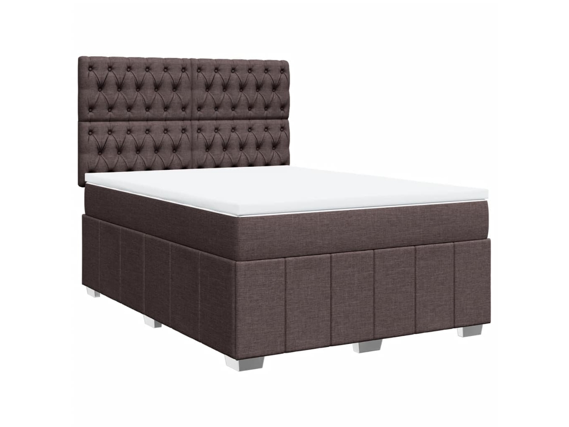 Box Spring Bed, Box Spring Beds Vidaxl Marrom Tecido (160 X 200 Cm)