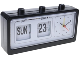 Despertador Mecânico Retrô Com Mostrador Manual Do Calendário Invertido, Que Aprimora A Estética De Qualquer