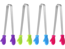 Conjunto De 4 Pinças Multifuncionais Para Alimentos Em Aço Inoxidável 304, Ideais Para Churrasco, Com Lâminas
