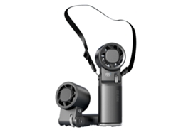 Laxiscreed Mini Ar Condicionado Portátil De Mão Com Ventilador De Pescoço Recarregável E Design Compacto