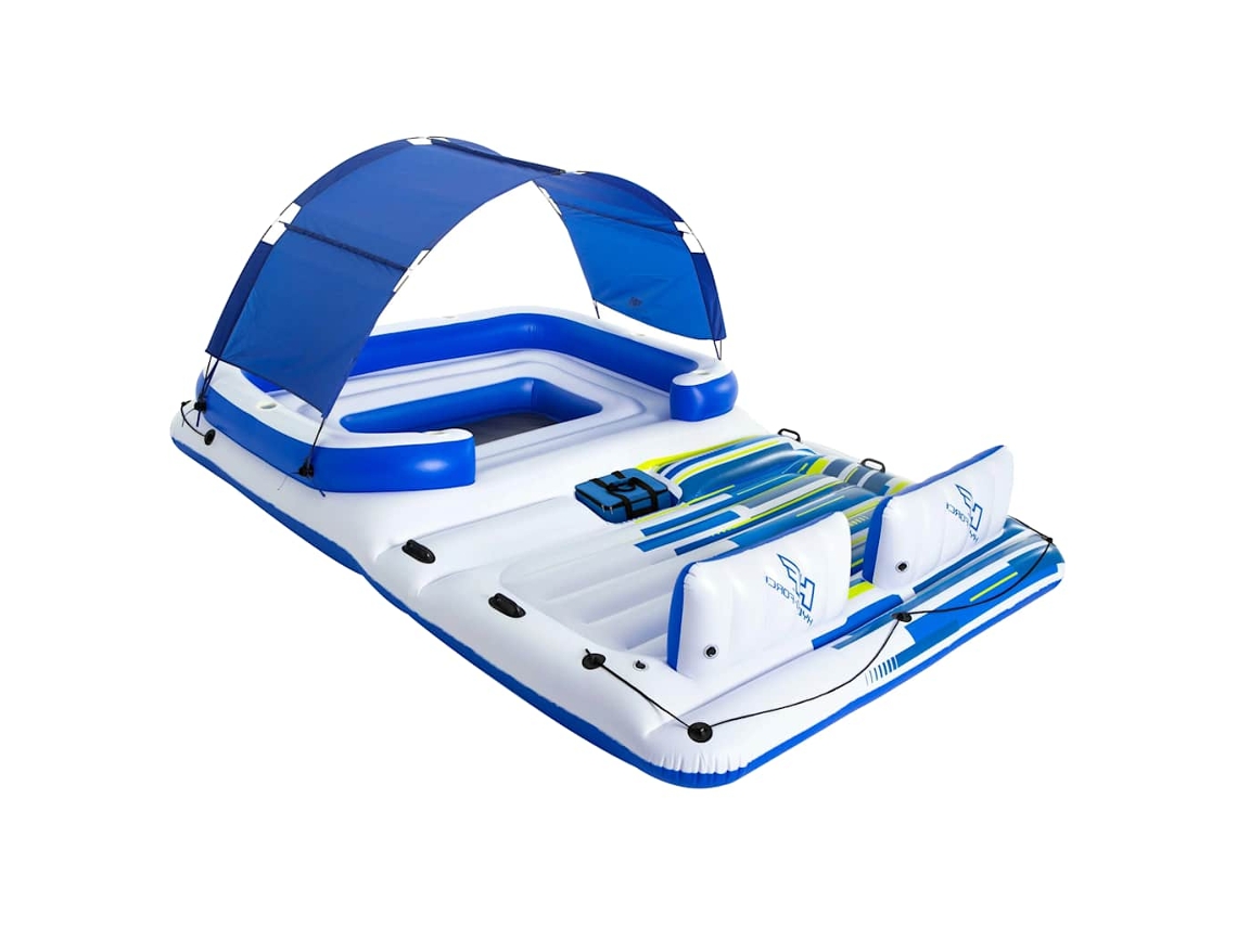 Espreguiçadeira Flutuante Bestway Branco Vinil (389 X 274 X 274 Cm)
