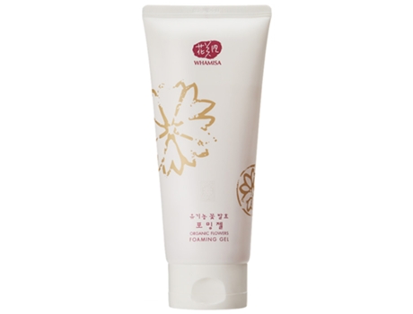Gel de limpeza espumante de flores fermentadas orgânicas 200 ml WHAMISA