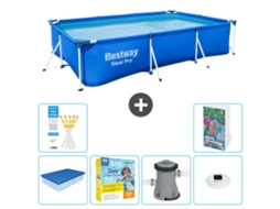 Bestway Piscina Bestway Steel Pro Retangular - 300x201x66 Cm - 7-peças S4