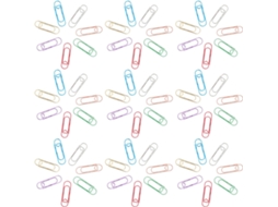 Nuobesty 70 Multicolored Metallic Clips Canetas Gold, Pink, Prateado, Blue, Roxo, Vermelho, Verde – Clipe