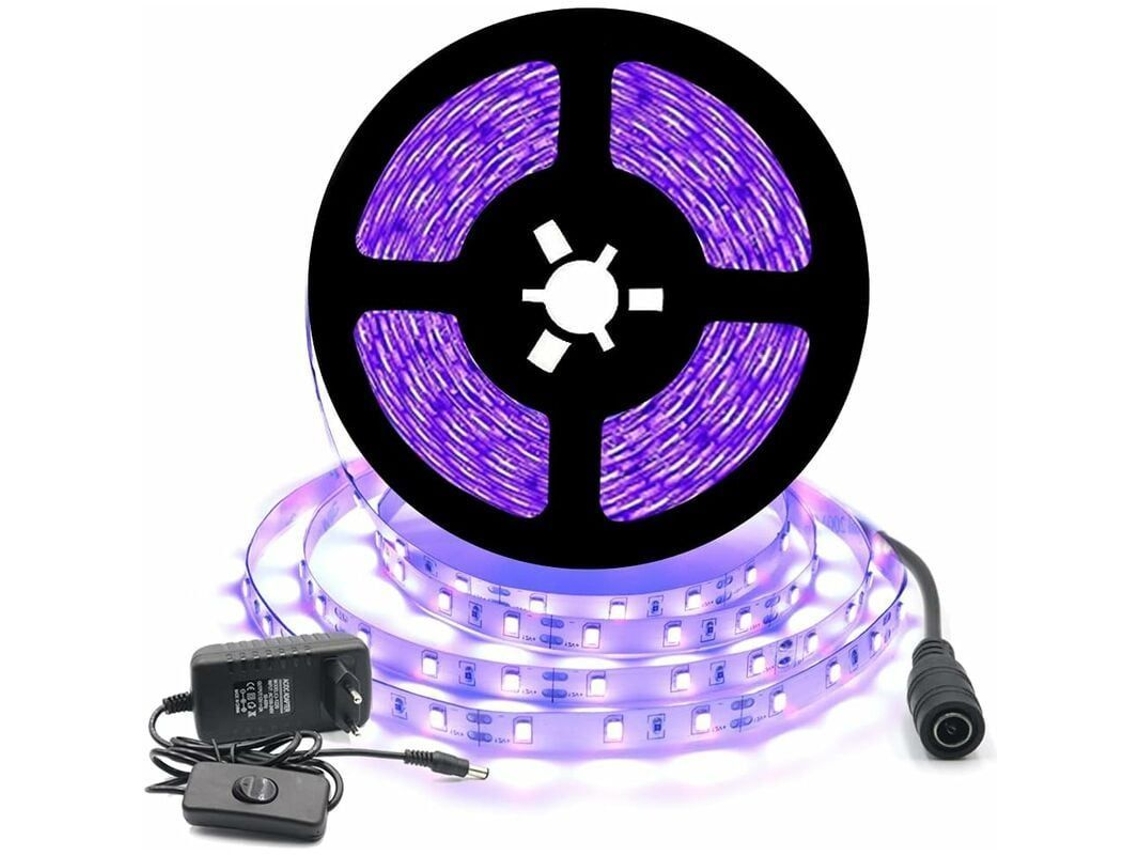 Fita LED UV Nova Line, 12V, 5m, 300 LEDs, roxa, decoração natal