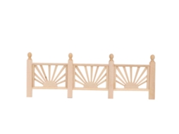 Primerox miniatura de Corrimão de Madeira para Casa de Boneca 1:12 Acessório Jardim Sacada Decoração
