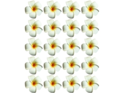 Flores Artificiais Flutuantes Brancas para Decoração de Piscina . AQUAFORGE (20 Unidades)