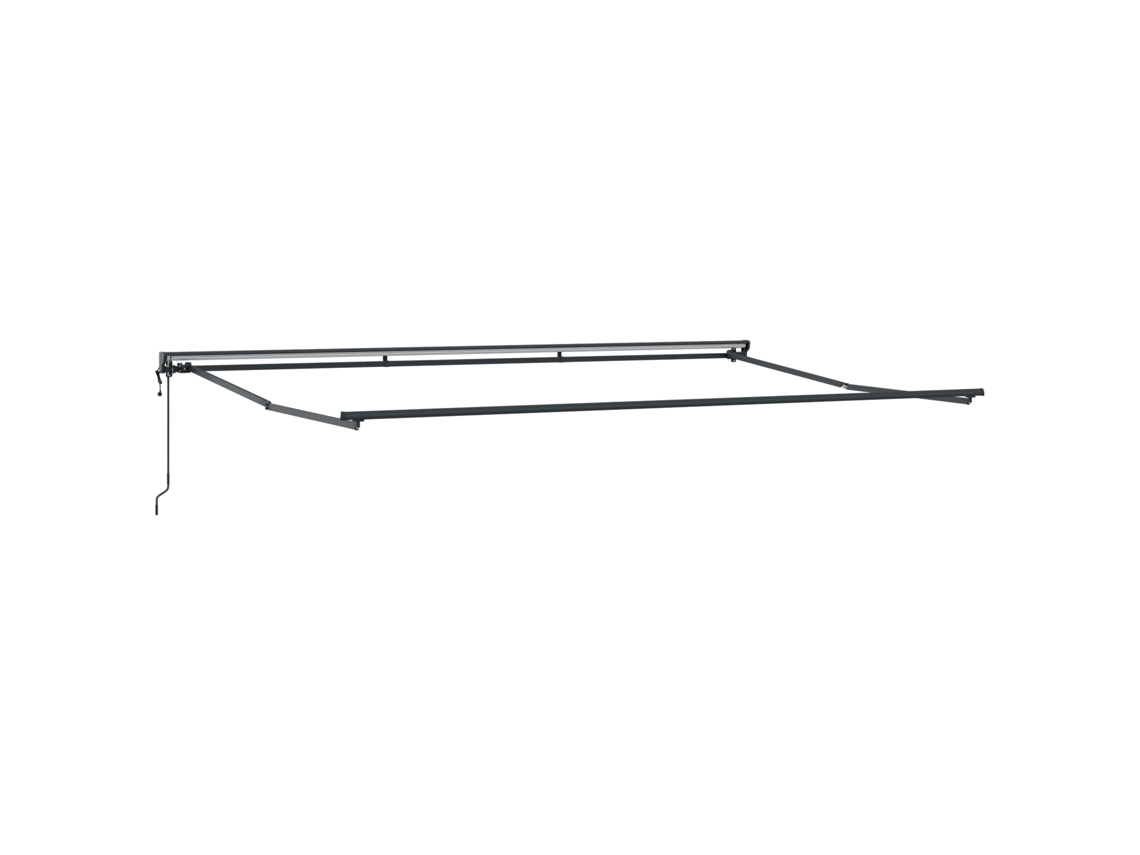 Conjunto 1 Estrutura De Toldo Vidaxl Antracite Aço (5 X 3 M)