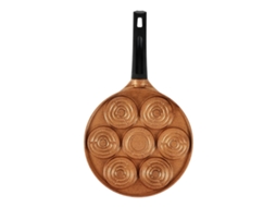 Panela Serenk Frigideira Mini Fun para Cozinhar em Alumínio Bronze, 26cm, Antiaderente