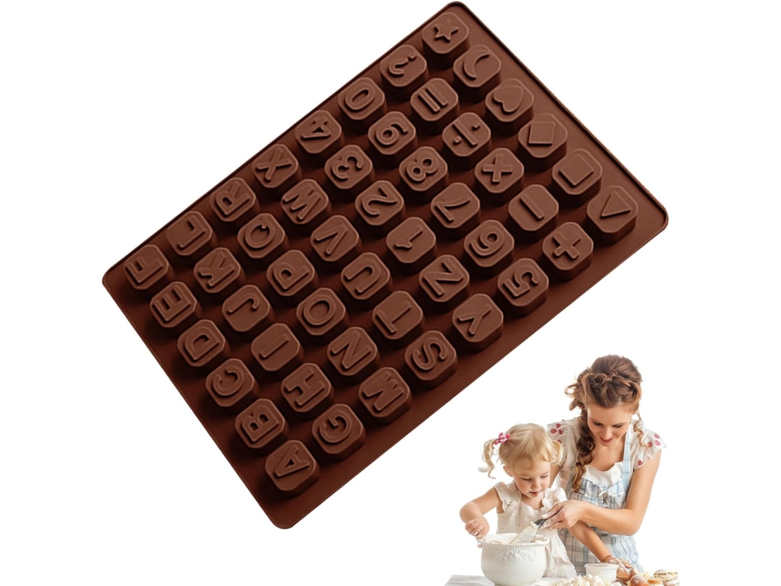 Moldes De Silicone Chocolate Em Formato De Letra