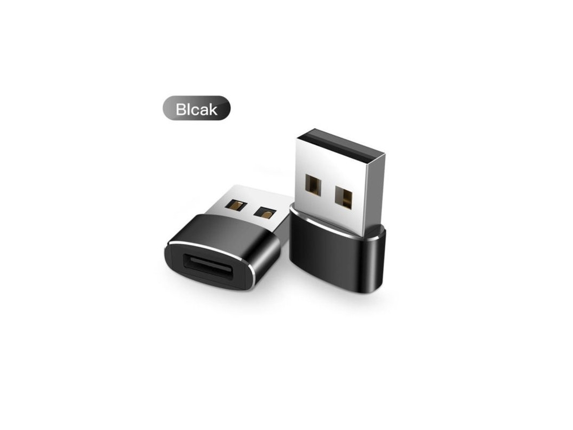 Adaptador Usb-c Tipo Conversor Preto*