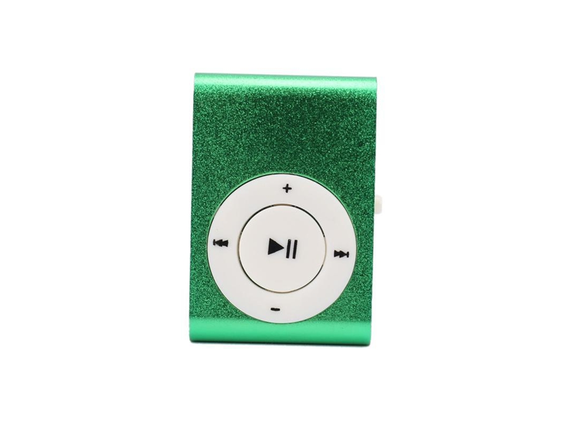 Mini MP3 Player USB 2.0 de 3,5 mm com Clipe, Suporte para Cartão de Memória CHABERLU