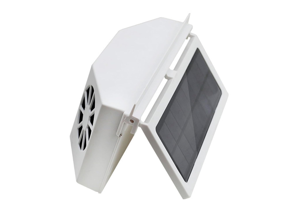 Ventilador Solar Para Carro Abaodam Em Abs Branco, 1, 5w, Bateria De 1200mah Para Resfriamento Automático E Melhor