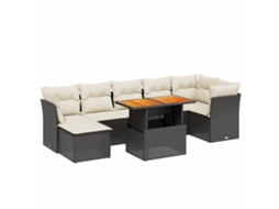 Garden Sofa Set, Garden Sofa Sets Vidaxl Preto Rattan / Vime (n/a)