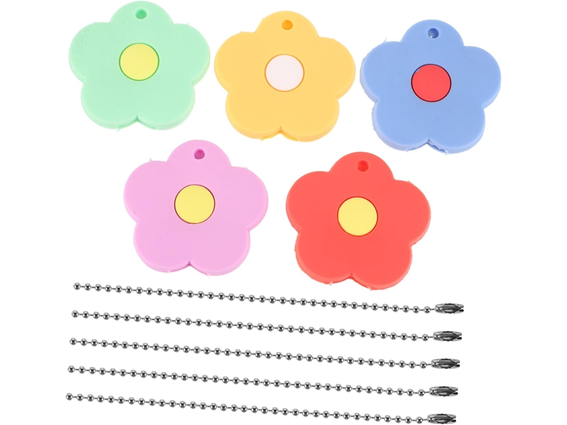Conjunto De 15 Capas De Silicone Coloridas Em Formato De Flor Para Facilitar A Identificação Das Chaves.