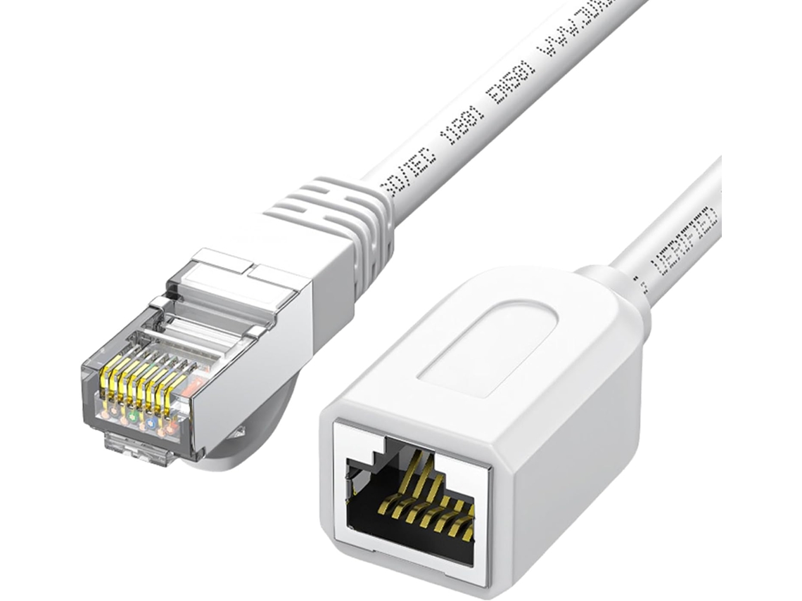 Cabo de Extensão Ethernet Rj45 Durável para Rede, Compatível com Cat6 para Uso em Escritórios. SFUSHOS