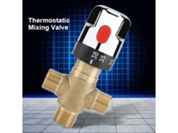 G1 - 2 3 Way Torneira Misturadora Termostática Sólida Torneira Misturadora de Água Quente Fria Temperatura Fixa Latão-TIM S/MARCA