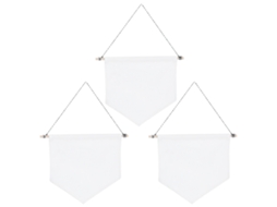 3pcs Banners Parede Exibição Pinos Broches Badge Decoração Residencial Branco M