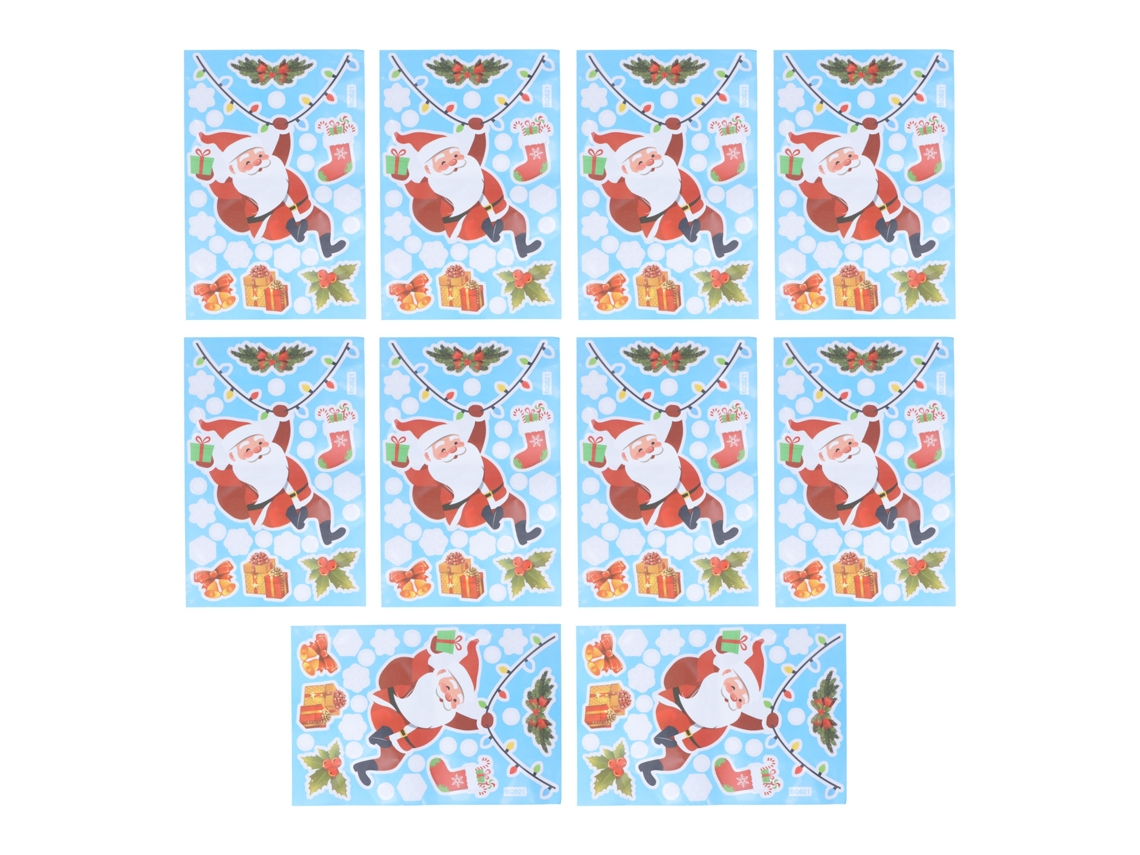 Laxiscreed Conjunto De 10 Adesivos De Natal Para Janelas E Paredes, Decoração Festiva Para Casa