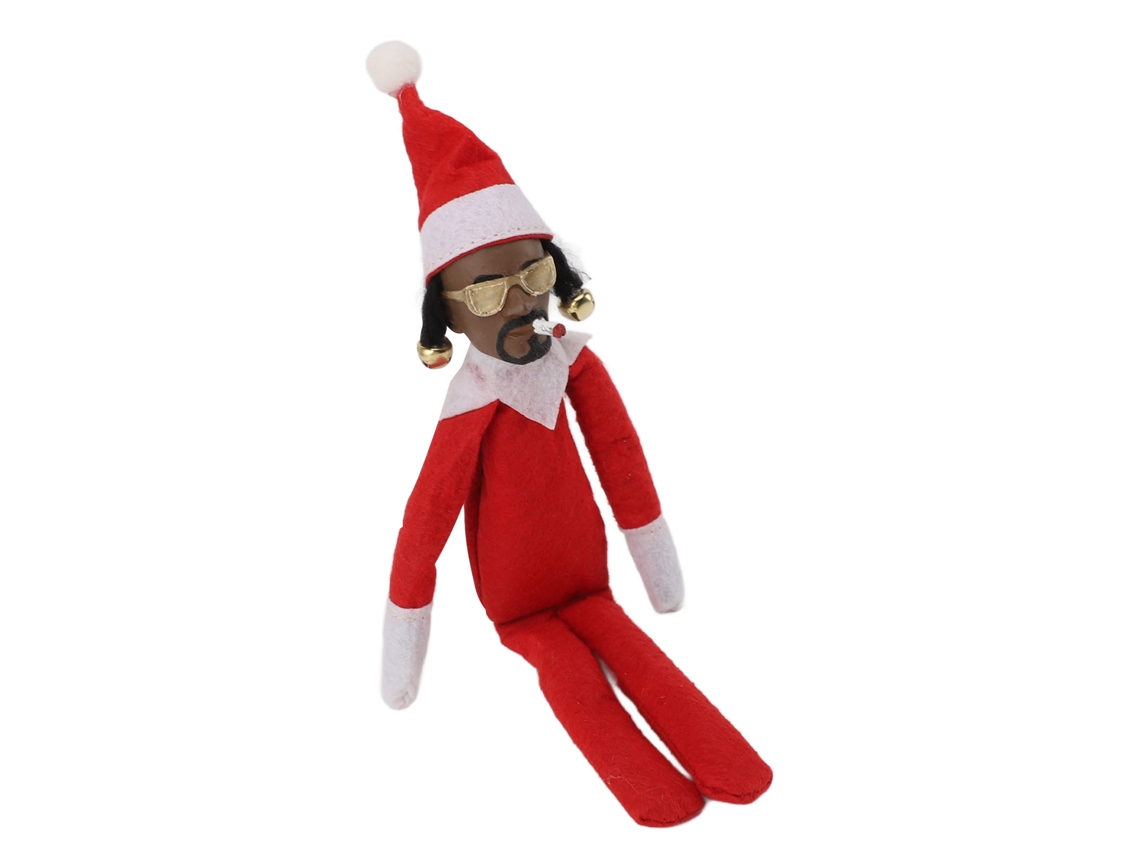 Decoração Boneca Elfo Hip Hop Preta Natalina