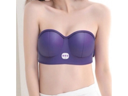 Massageador De Sutiã Com Carregamento Usb Compressa Quente De Vibração Dinâmica Sem Fio Para Massagear Os Seios Cuich (roxo)