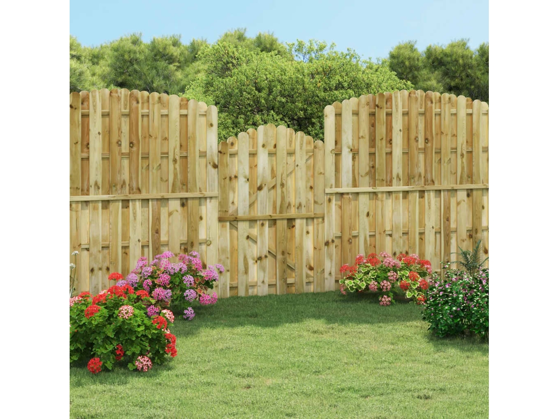 Vidaxl Portão De Jardim 100x150 Cm Pinho Impregnado