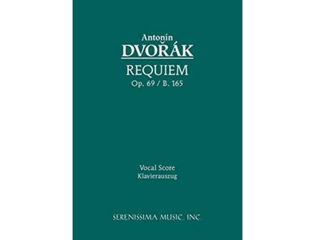Livro Requiem Op 89 B 165 Vocal Score Latin Edition de Antonin Dvorak (Latim)