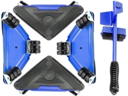 Conjunto de 8 Rodízios para Movimentação Móveis, Rodízios de 4 rodas, Ideal para Mover Móveis, Capacidade de Carga