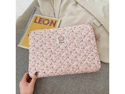 Bolsa Para Laptop Com Forro De 14 Polegadas, Flor Rosa, 14 Polegadas, Flor Rosa Slowmoose