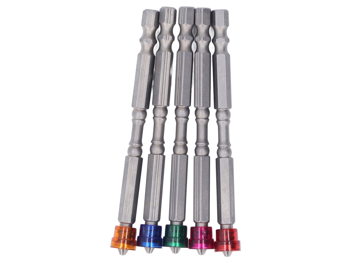 Conjunto De 5 Pontas Magnéticas De Precisão Laxiscreed Para Parafusador 1/4 Polegadas
