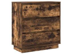 Armário de Cabeceira Carvalho Defumado 71x34,5x75 cm MAISON EXCLUSIVE