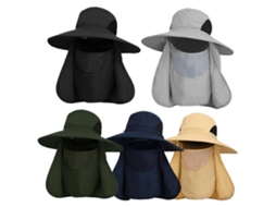 Chapéu Uv Proteção Outdoor com Capa Face e Pescoço