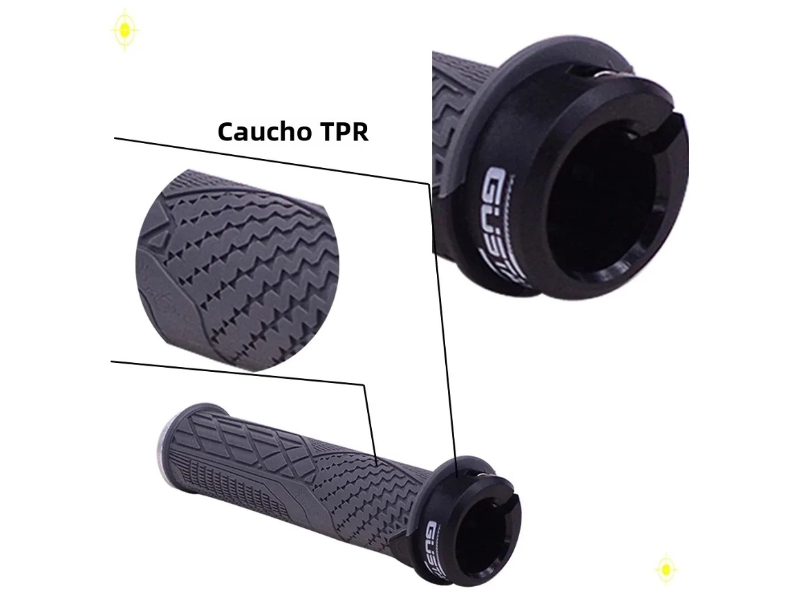 Lurelia Punhos Bicicleta Para Mtb 13,5 Cm, 2,2 Cm, 22,2 Mm Antiderrapante E Absorção De Impactos