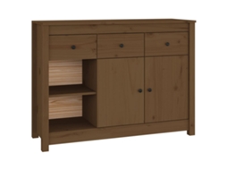 Sideboard, Sideboards Vidaxl Marrom Madeira De Pinho (n/a)