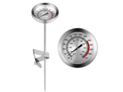 Termômetro De Cozinha (1 Unidade) Para Carnes, Alimentos E Frituras, Com Sonda De Aço Inoxidável.