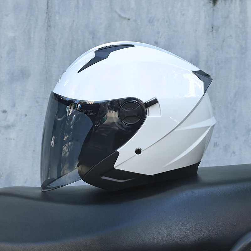 Capacete De Motocicleta (l)abs 3/4, Certificado Dot, Resistente A Impactos E Ao Vento.