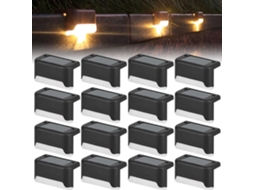 Conjunto de 16 luzes solares, iluminação LED, lâmpada solar para exterior, luzes externas Brilvibera