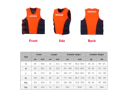 Colete Salva vidas Neopreno para Ski Aquático Wakeboard Natação S/MARCA