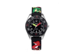 Jnew 6811-86172 Relógio Infantil De Quartzo Com Pulseira De Silicone E Desenho Animado 3d De Dinossauro
