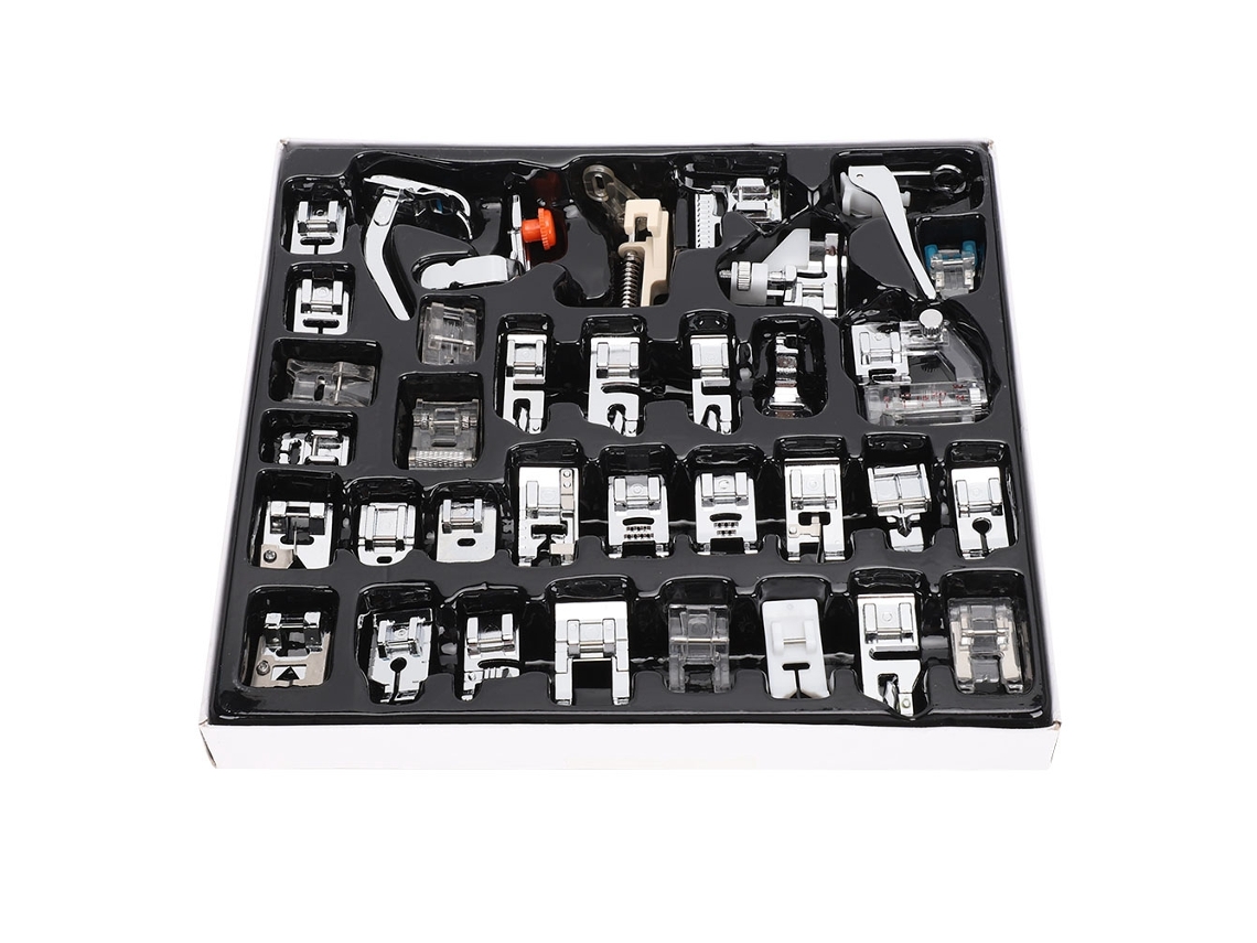 35pcs/set Pé de Pressão de Metal para Máquina de Costura Doméstica Kit Acessório | S/MARCA