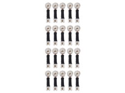 Conjunto De 100 Conectores Para Móveis Em Liga Zinco E Rodízios Excêntricos Com Parafusos Came Montagem Fácil Alta